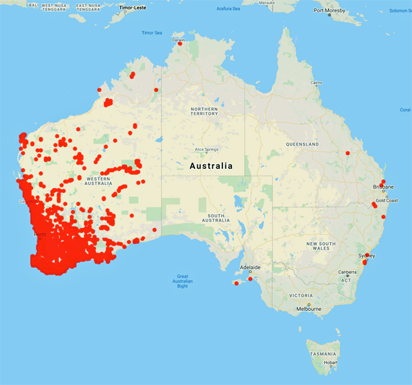 collecting locality map for 'Hopper, S.D.'