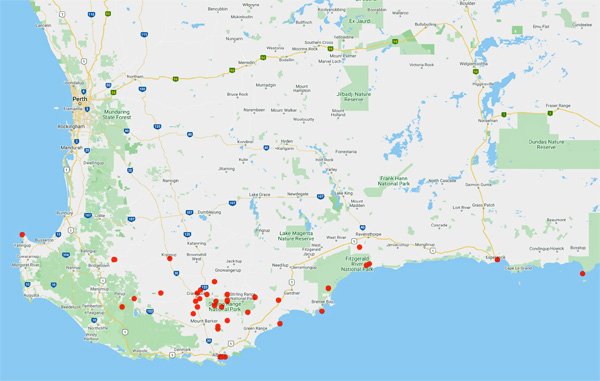 collecting locality map for 'Maxwell, G.'