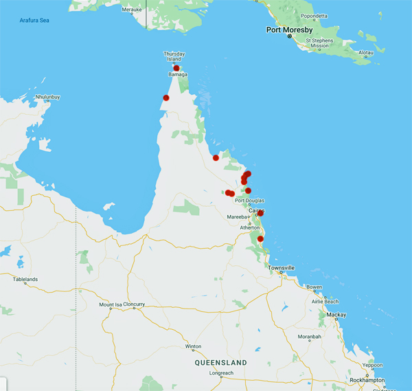 collecting locality map for 'Roth, W.E.'