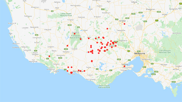 collecting locality map for Whan, W.T.