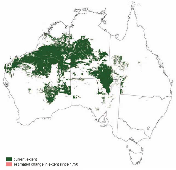 Hummock grasslands map